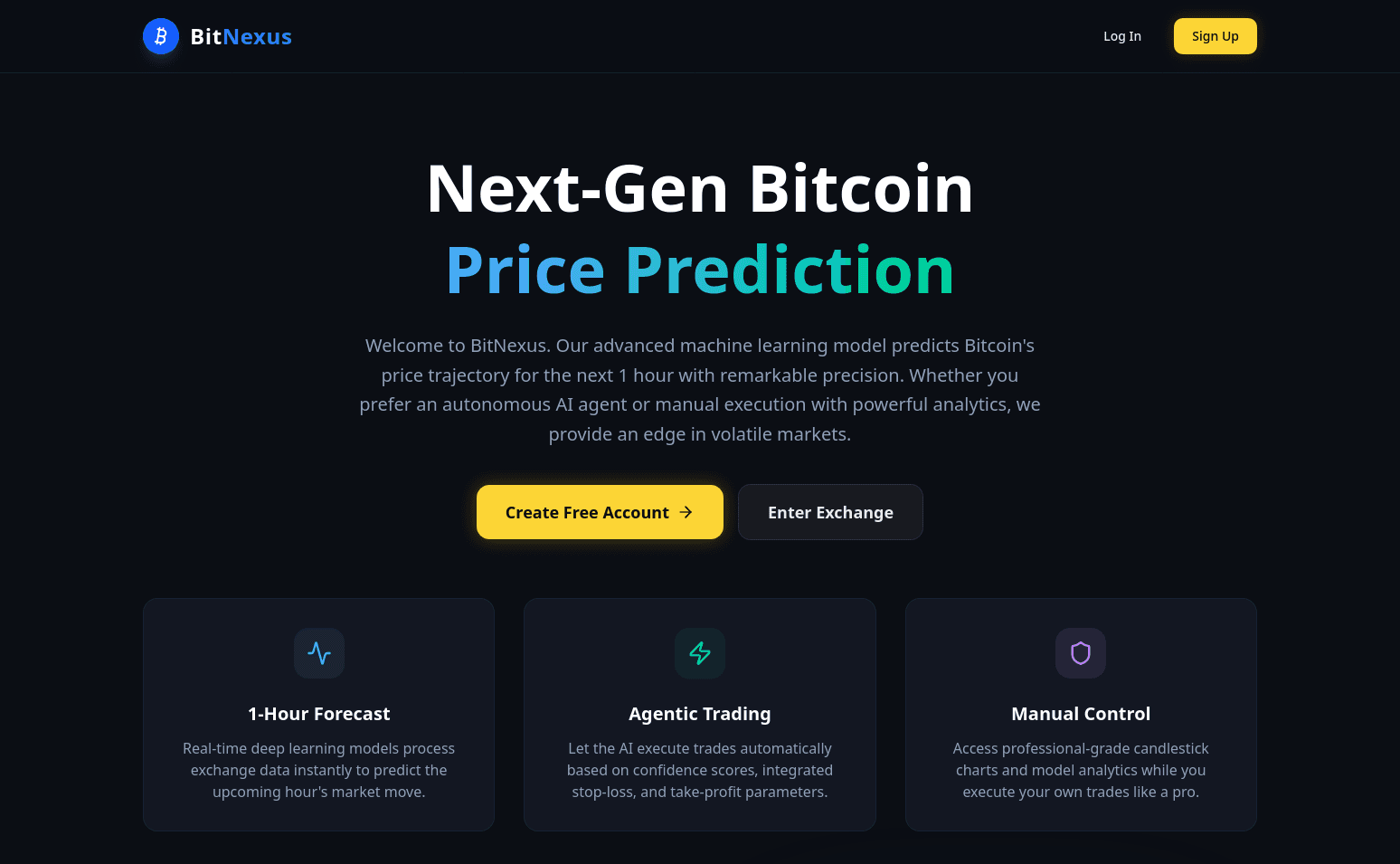 BitNexus - AI Bitcoin Price Prediction Platform